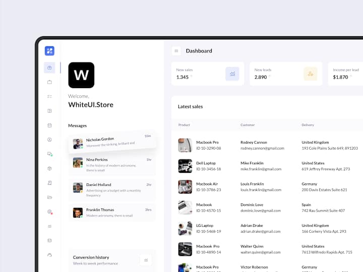 Cover image for BetaCRM UI kit for SaaS apps. A UI design case study.