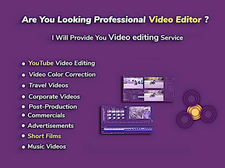 Cover image for I will edit any YouTube video fast