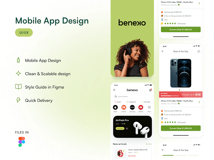 Cover image for 📱 Mobile App Design for Beneko · E-Commerce