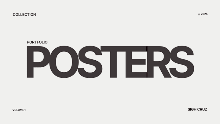 Cover image for POSTERS PORTFOLIO