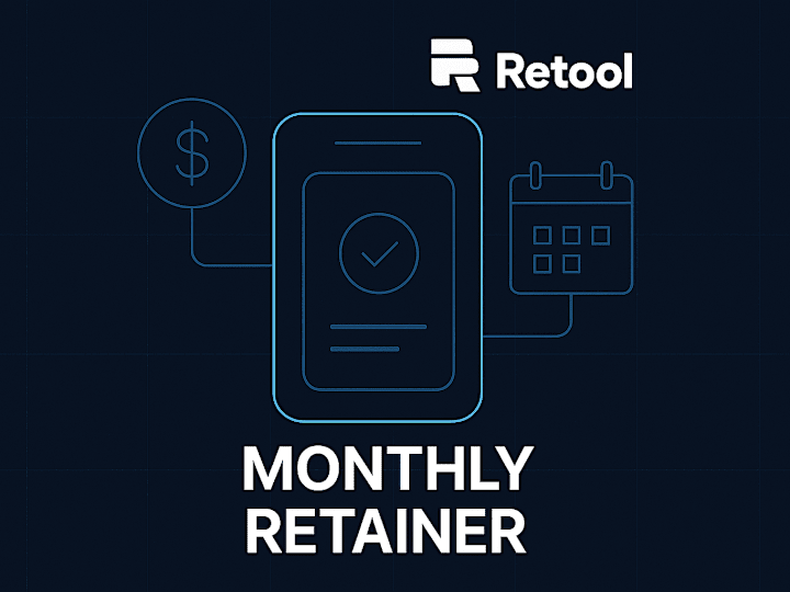 Cover image for Retool Consultancy and Development - Monthly Retainer. 