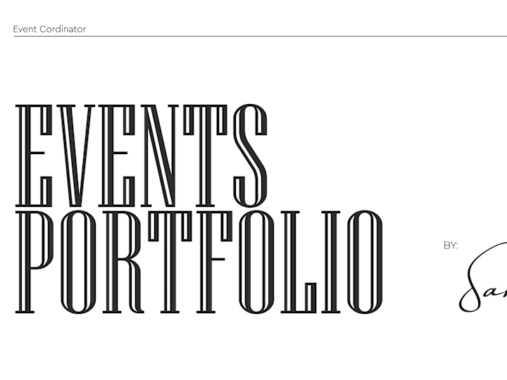 Cover image for Designing a Portfolio for an Event Coordinator