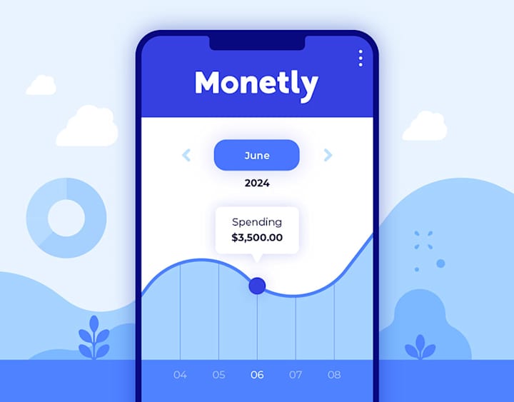 Cover image for Monetly - Finance App | UI, Illustration, Presentation :: Behan…