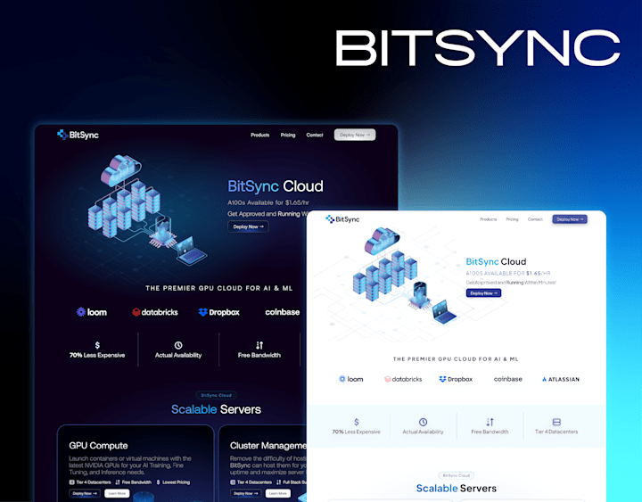 Cover image for Bitsync Website - Figma 