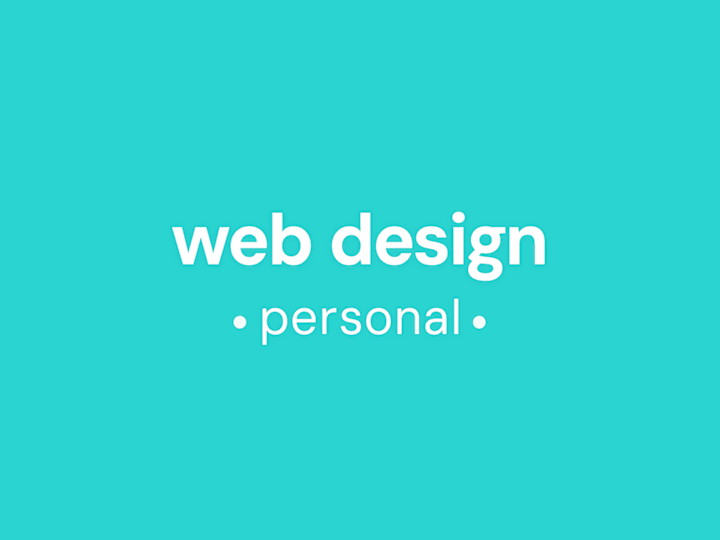 Cover image for Web Design - Personal