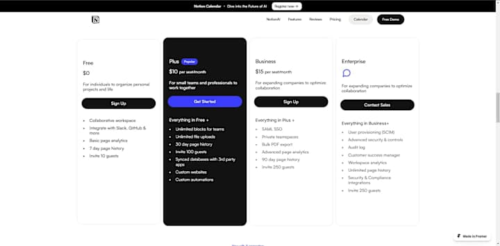 Cover image for Notion Website Redesign