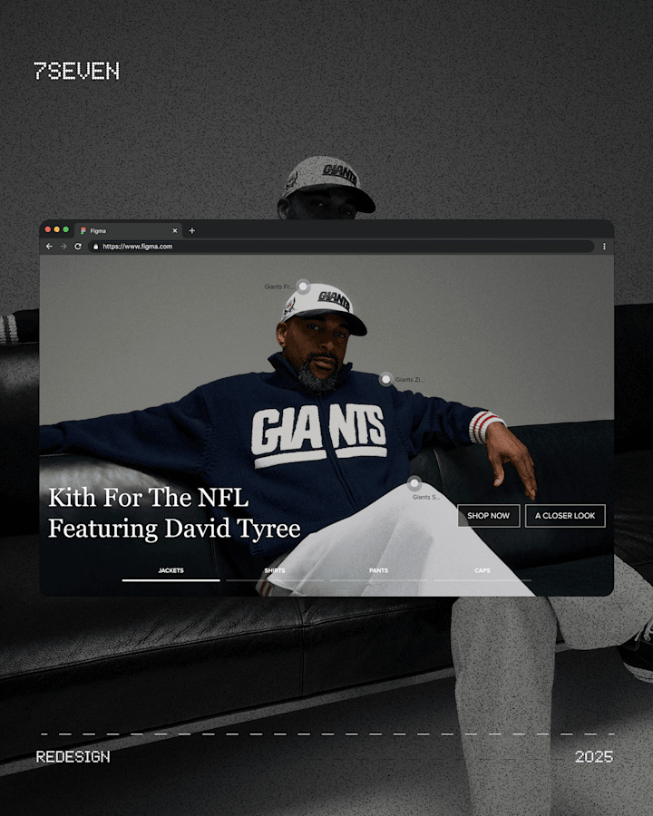Cover image for KITH x NFL - Website Redesign
