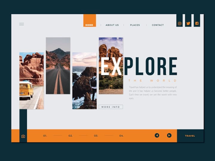 Cover image for Landing Page | Web Design | Travelling