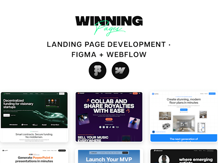 Cover image for Landing Page Design + Development - Webflow