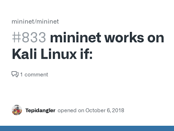 Cover image for mininet simulation in kali linux