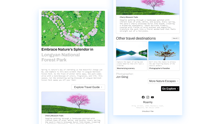 Cover image for Seasonal Destination Highlight | Roamly Travel Newsletter