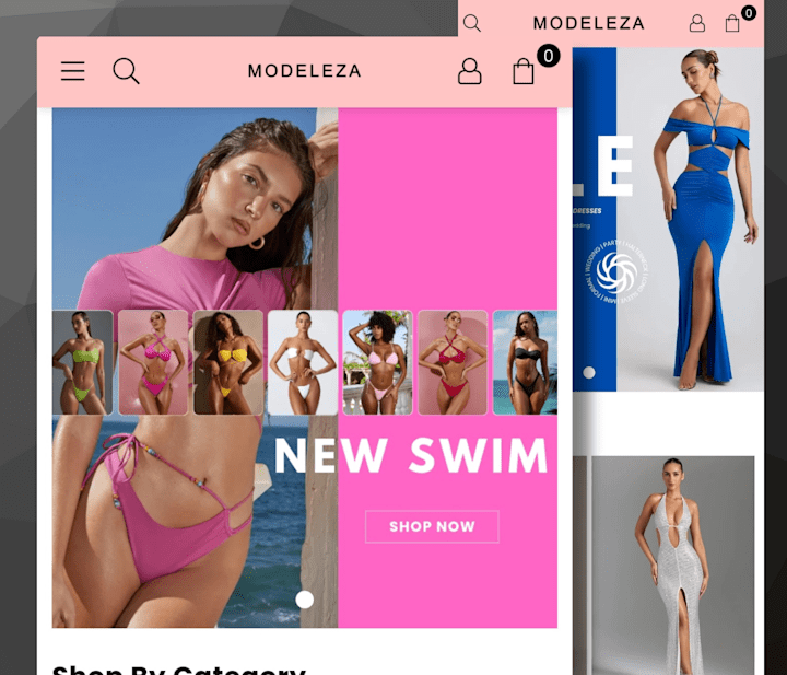 Cover image for Modeleza Online Fashion Store Design and Development