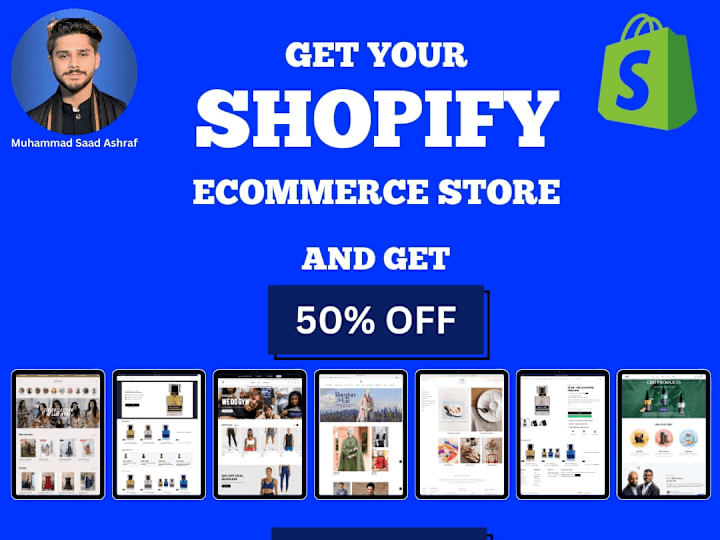 Cover image for I will professionally design your Shopify ecommerce store.