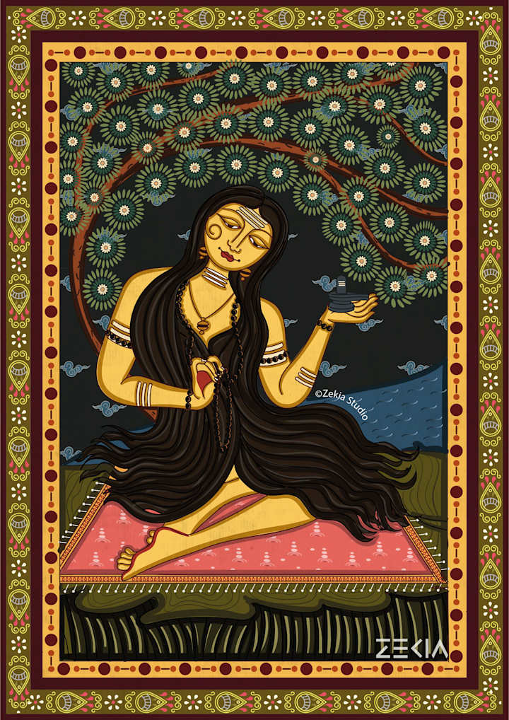 Cover image for Illustrated Women who give Hope in Pattachitra on Behance