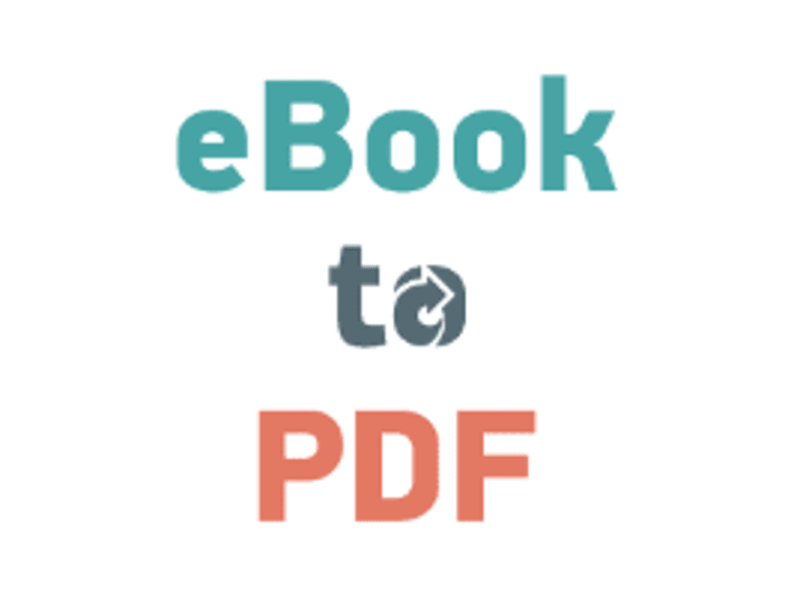 Cover image for converting eBooks to pdf