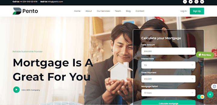Cover image for I will design a good looking mortgage website