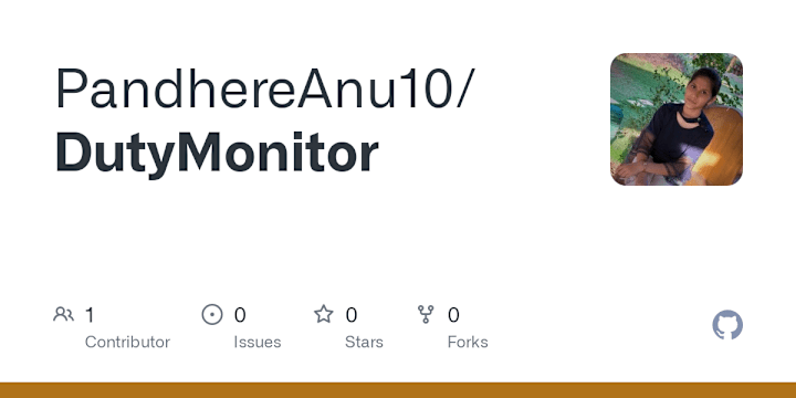 Cover image for PandhereAnu10/DutyMonitor