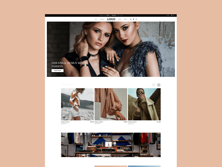 Cover image for UI/UX Design for Clothing Shopify Theme