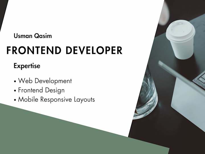 Cover image for Responsive Front-End Developer | HTML, CSS, & Bootstrap Expert