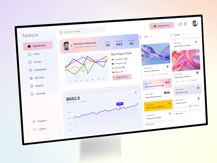 Cover image for Task Management Interface Design