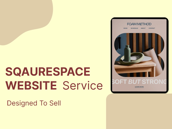 Cover image for Squarespace website design and development(3 to 5 pages)