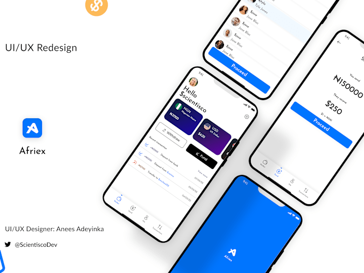 Cover image for Afriex UI/UX Redesign 