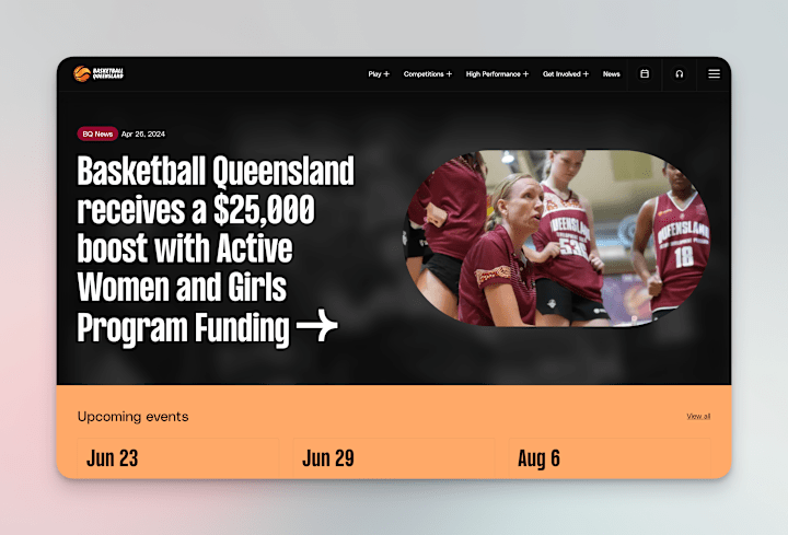 Cover image for Queensland Basketball