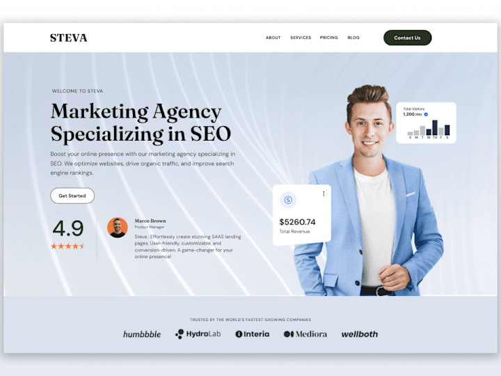 Cover image for Steva Agency - Framer Website Design