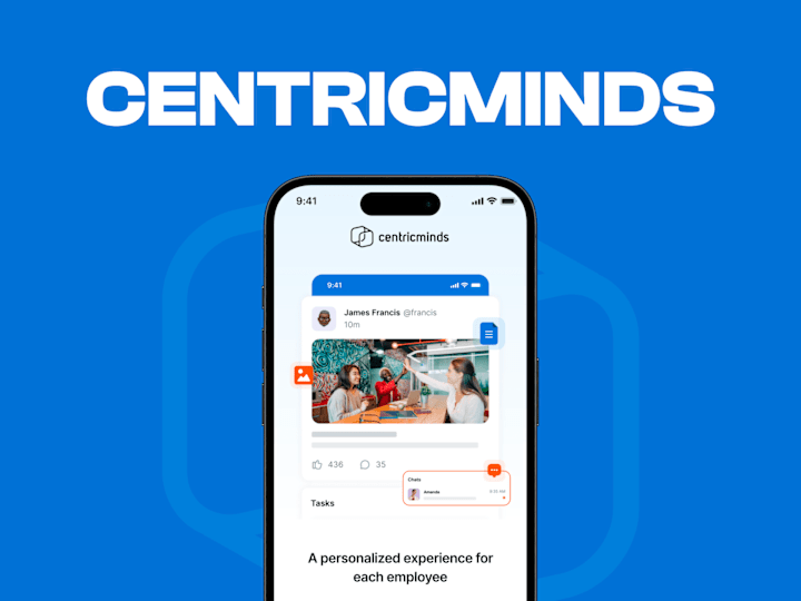 Cover image for CentricMinds —  Employee App UI/UX Optimization