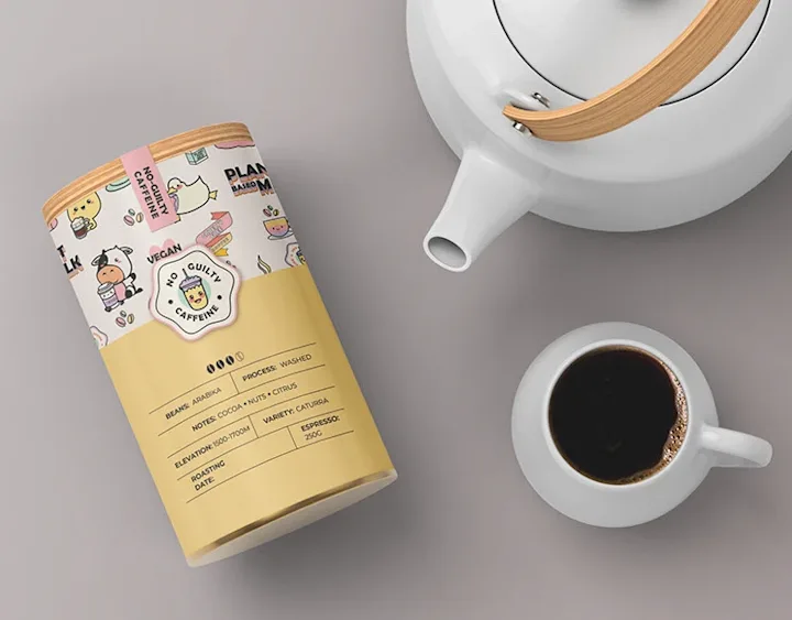 Cover image for Vegan Coffee | No-Guilty Caffeine (Branding)