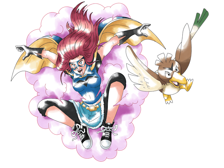 Cover image for I will Draw you as a Pokemon Trainer with your Pokemon Team