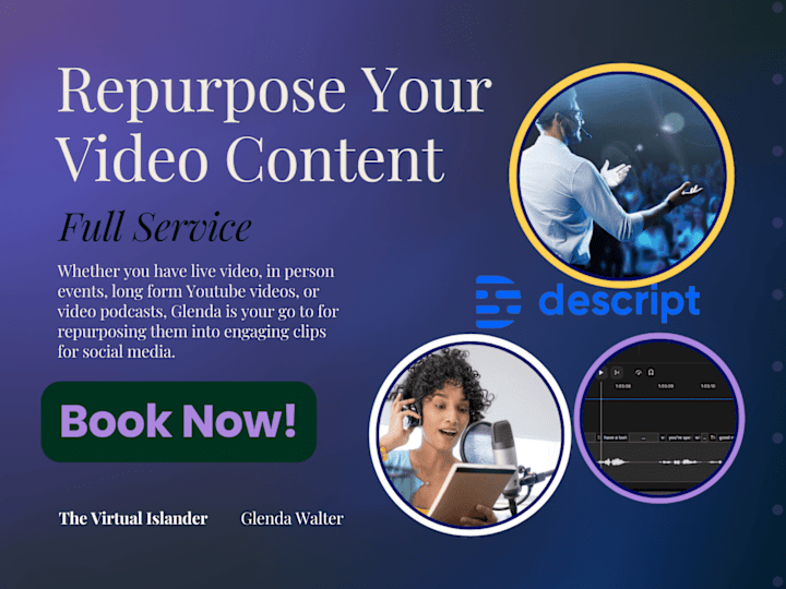 Cover image for Content Repurposing Of Live Video Using Descript