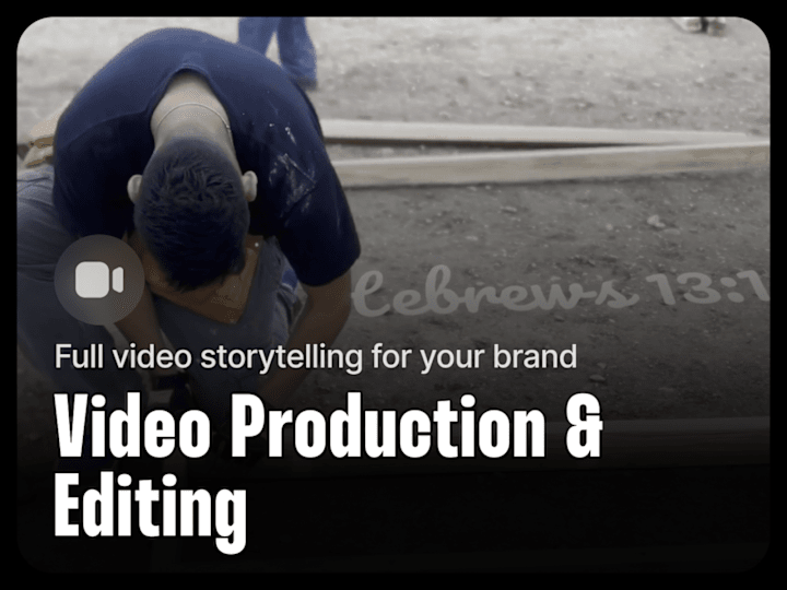 Cover image for Video production and editor 