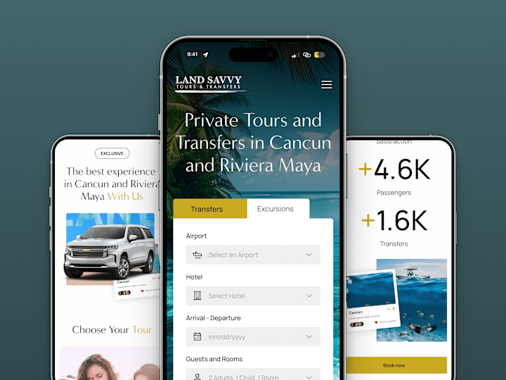 Cover image for Landing Page UX/UI Design for Travel & Car Rental Agency