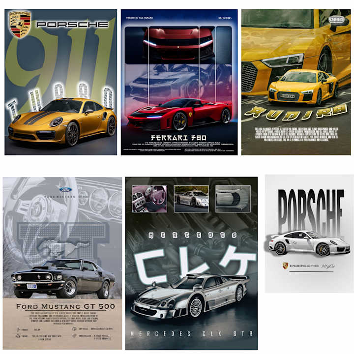 Cover image for Passion-Powered Car Posters