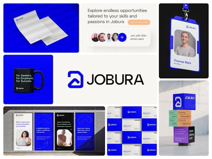 Cover image for JOBURA - Branding for Job Hiring Platform