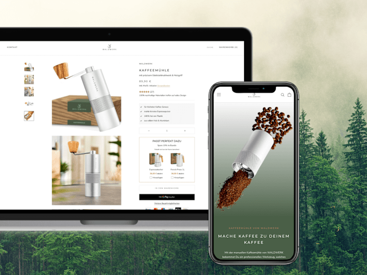 Cover image for 🌳 Impactful Shopify CRO and UI/UX Design for WALDWERK's growth