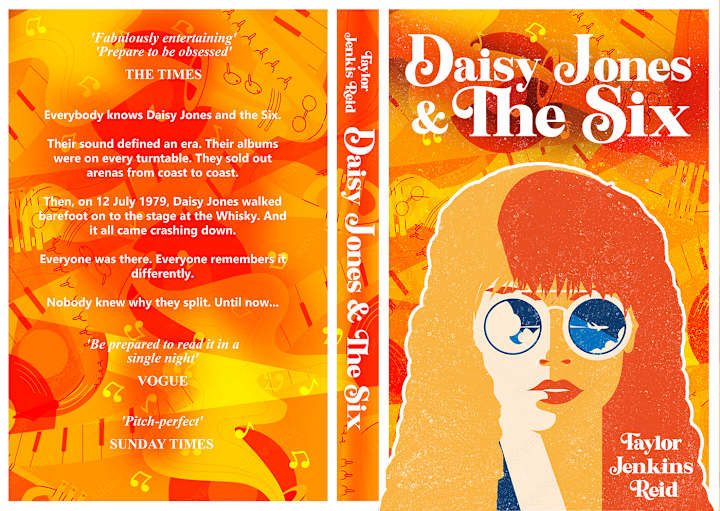 Cover image for Daisy Jones And The Six Book Cover Re-design