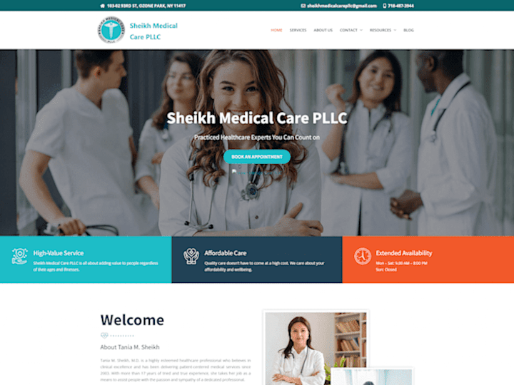 Cover image for Sheikh Medical Care Website