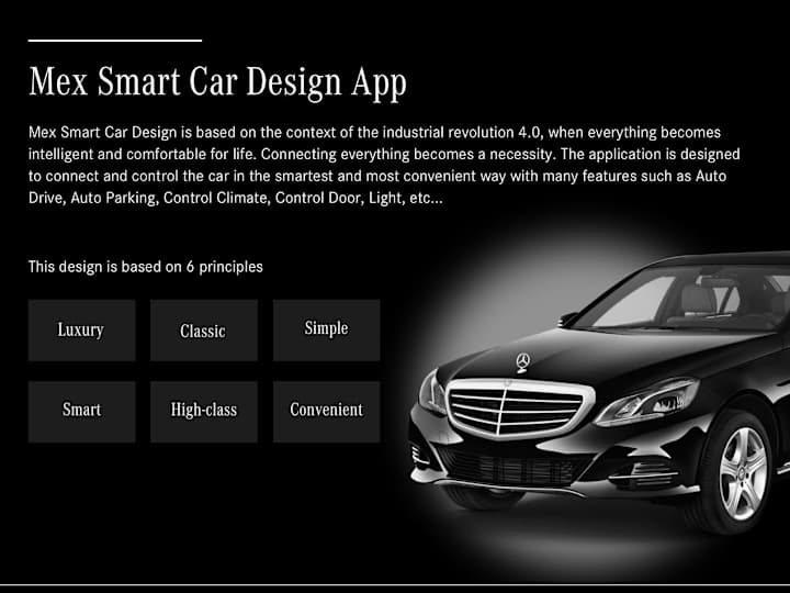 Cover image for Mex - Smart Car Design App 