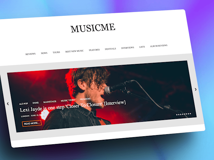 Cover image for Landing Page - MusicMe