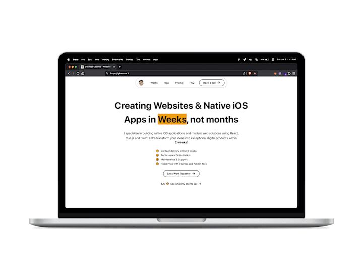 Cover image for Creative landing page
