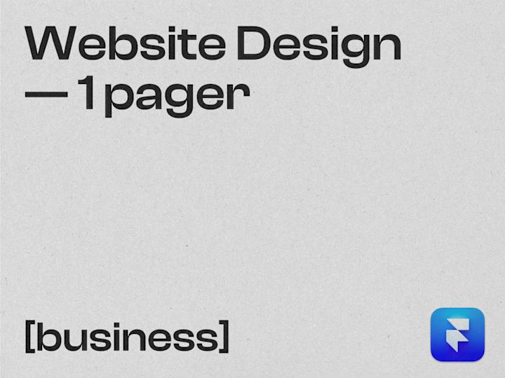 Cover image for 💼 Website Design, One-Page (Framer) | Business