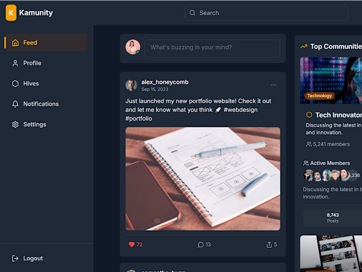 Cover image for Kamunity - Connect & Collaborate