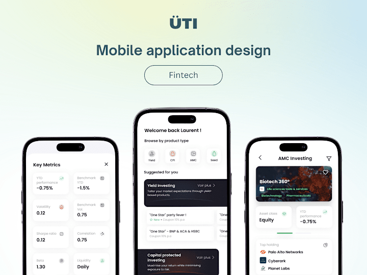 Cover image for ÜTI - Financial mobile application - Detailed case study ✨