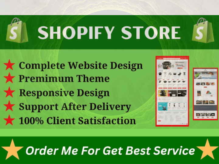 Cover image for I can design and customize a shopify store with complete SEO 