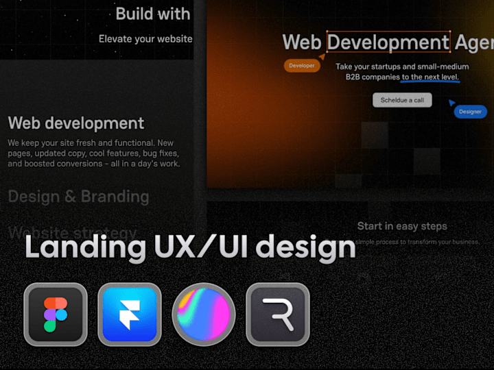 Cover image for Landing page UX/UI design