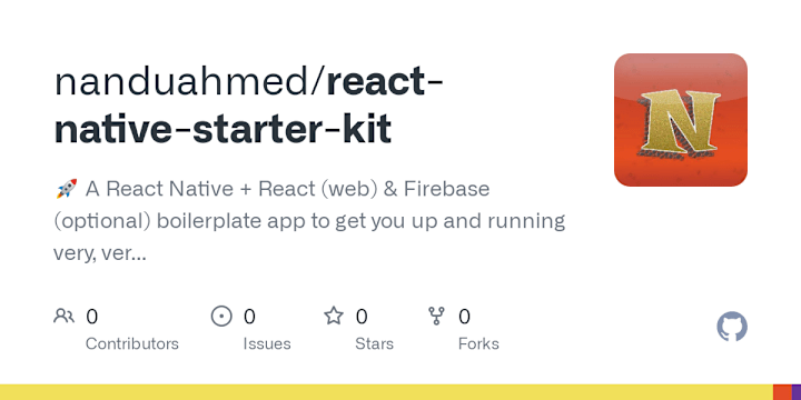 Cover image for React and React Native Starter Kit Development