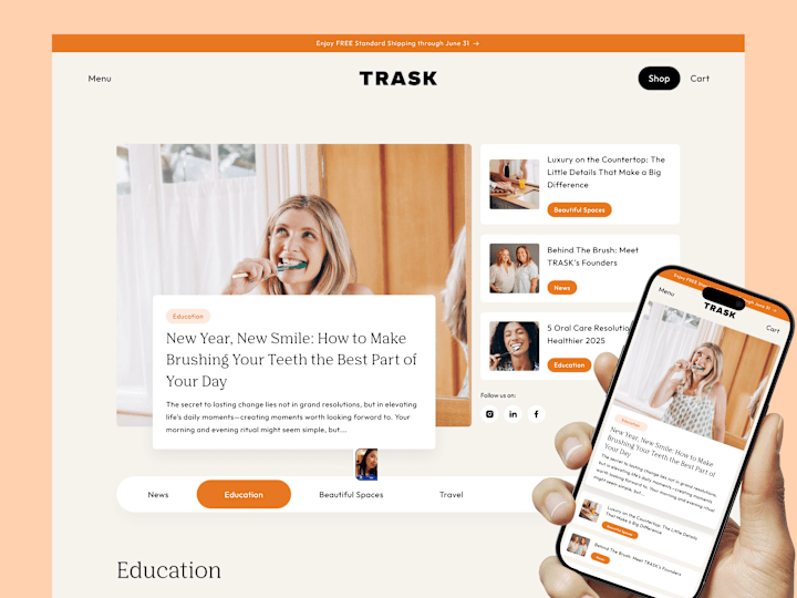 Cover image for shopify blog page and blog inner page