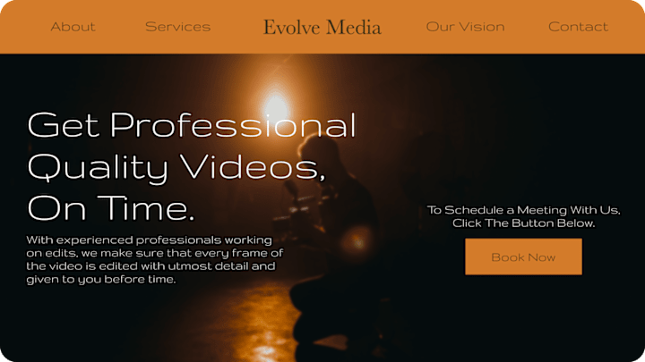 Cover image for Evolve Media Landing Page